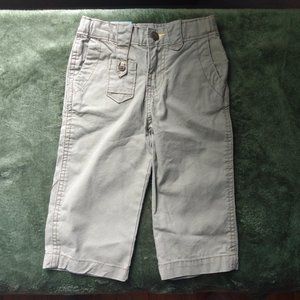 Khaki Baby Pants Adjustable Waist